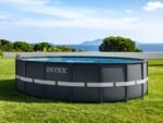 Intex 26330GN Frame Pool Set Ultra Rondo, Grau, 549 x 132 cm – Bild 9