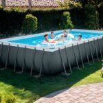 Intex 26368NP – Aufstellpool Ultra XTR Frame Rechteckig, Filterpumpe 7900 L/h, Leiter, mit Deluxe-Zubehörset, 31805 L, Stahl und PVC, Grau, 732x366x132 cm – Bild 10