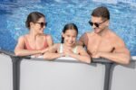 Bestway Steel Pro MAX Frame Pool Komplett-Set mit Filterpumpe Ø 427 x 122 cm, lichtgrau, rund – Bild 10