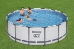 Bestway Steel Pro MAX Frame Pool Komplett-Set mit Filterpumpe Ø 427 x 122 cm, lichtgrau, rund – Bild 13