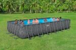 Bestway Pool-Set, rechteckig, 24 ft x 12 ft x 52 Zoll oder 7,32 m x 3,66 m x 1,32 m – Bild 10