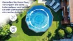 Gre Pool KITPR453W Sicilia - Aufstellpool aus Stahl, rund, mit Holzoptik. Abnehmbare Gartenpool. 460 x 120 cm – Bild 7