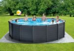 Intex Schwimmbad Ø 478 x 124 cm Gestellbecken Set Graphit – Bild 8